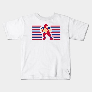 Tecmo QB Stripes - Buffalo Kids T-Shirt